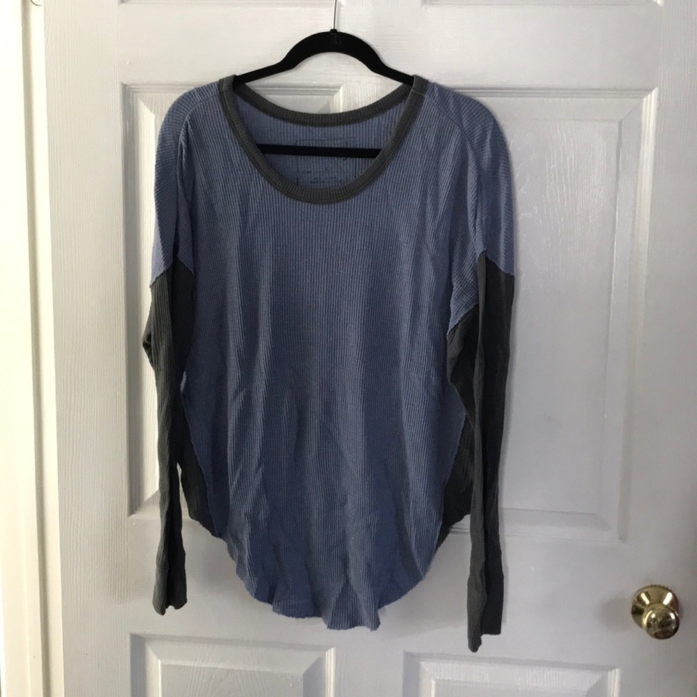 Free People waffle long sleeve